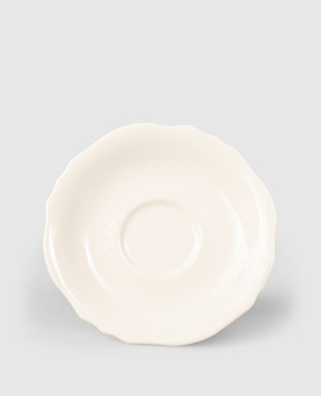Geminiano Cozzi 1765 White porcelain saucer for coffee cup Burano SKBBU061000