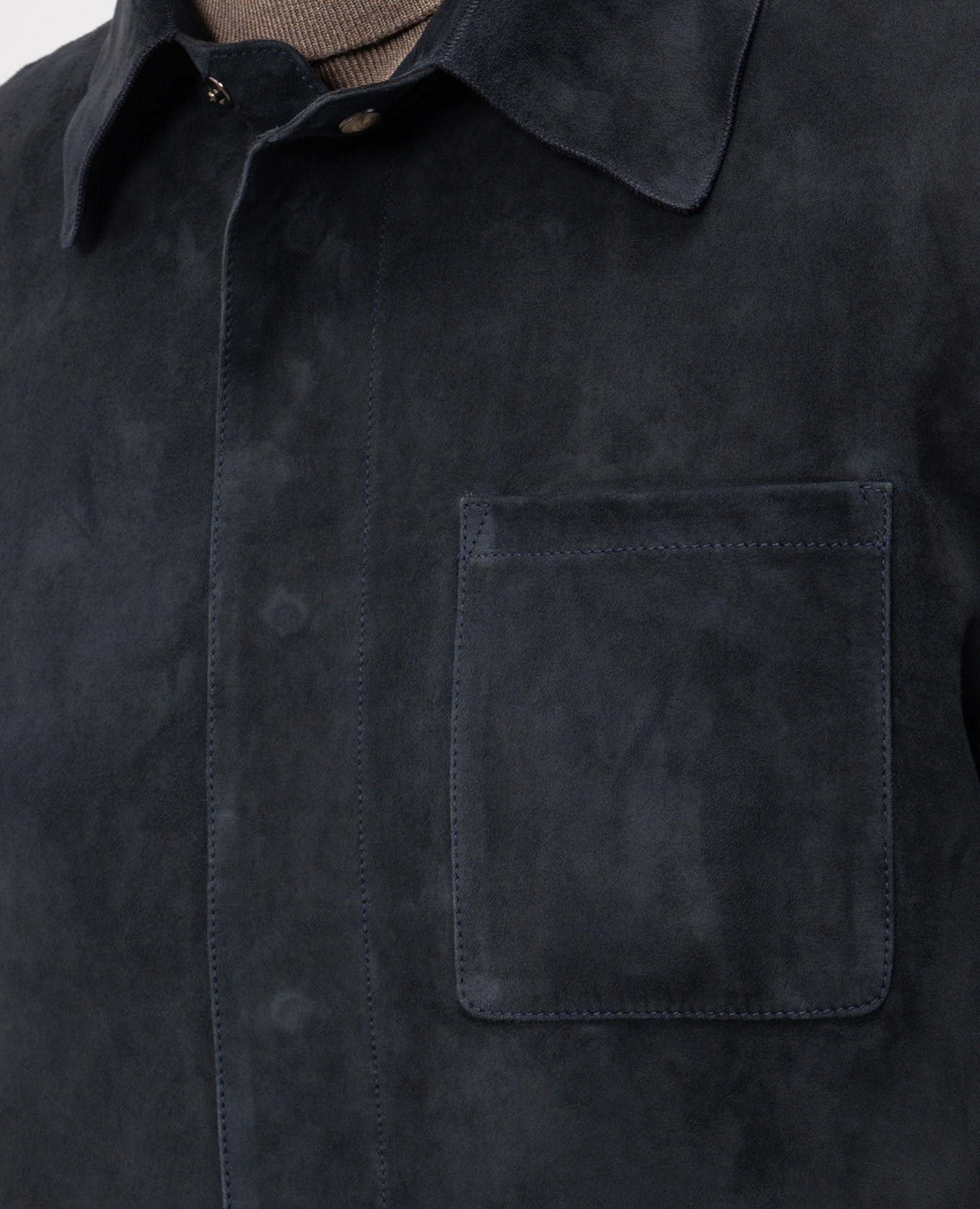 

Blue suede shirt jacket Cashmere&Whiskey