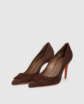 Santoni Brown suede shoes WDID71207HI2TMGD