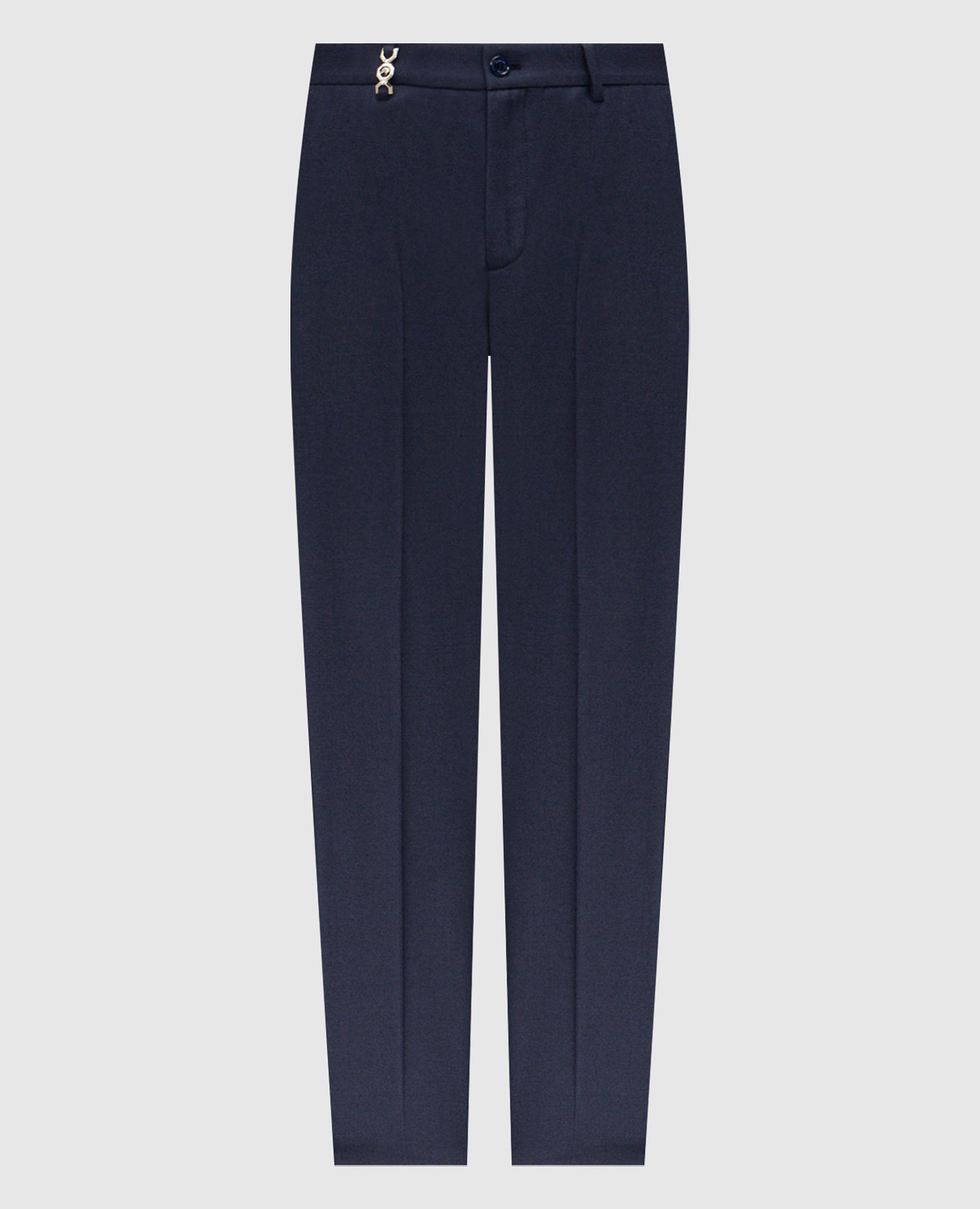 

Blue wool trousers with emblem Stefano Ricci