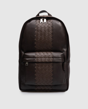 Bottega Veneta Brown Intrecciato leather backpack 828527V4O9P