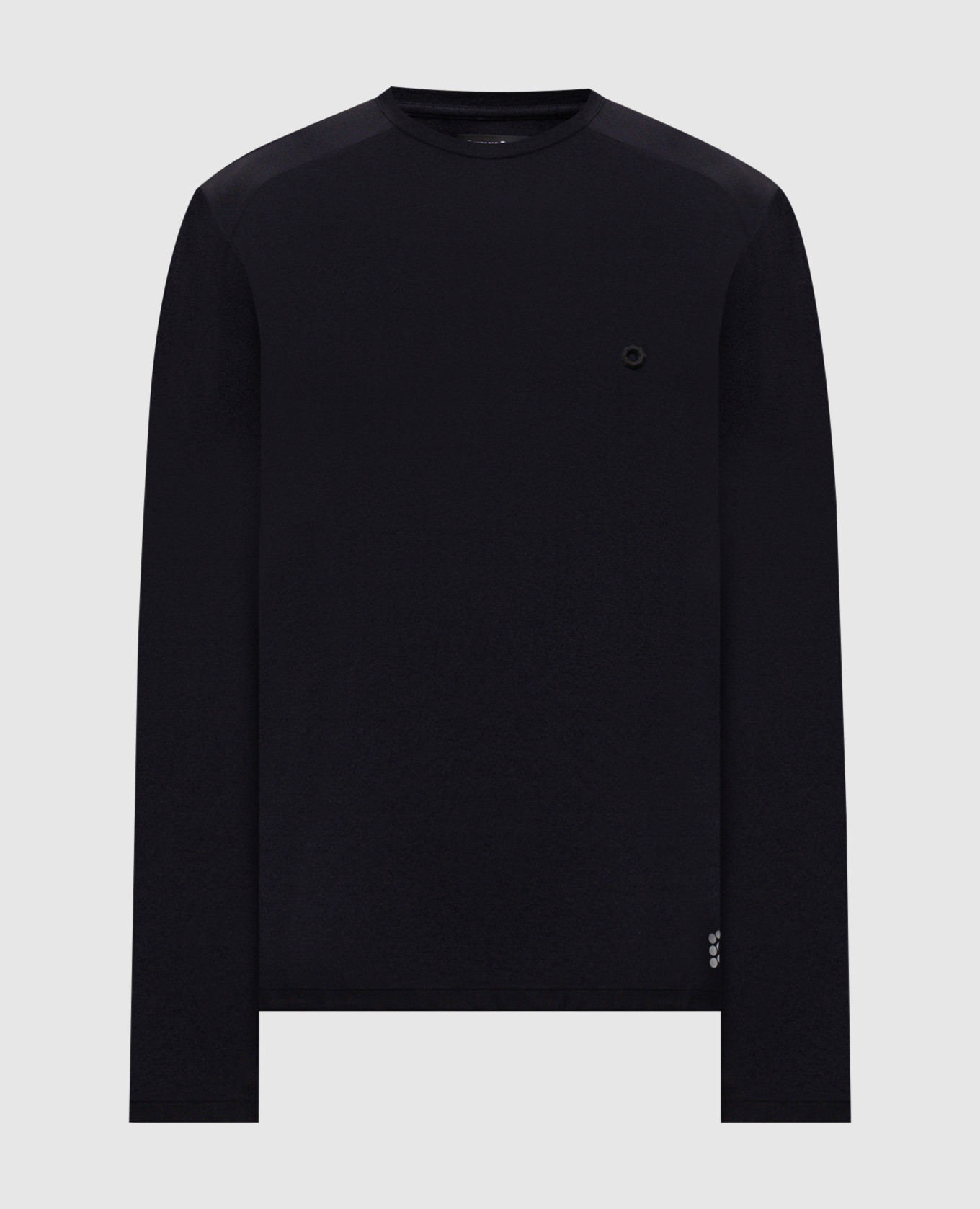 

Black long sleeve with textured emblem Stefano Ricci