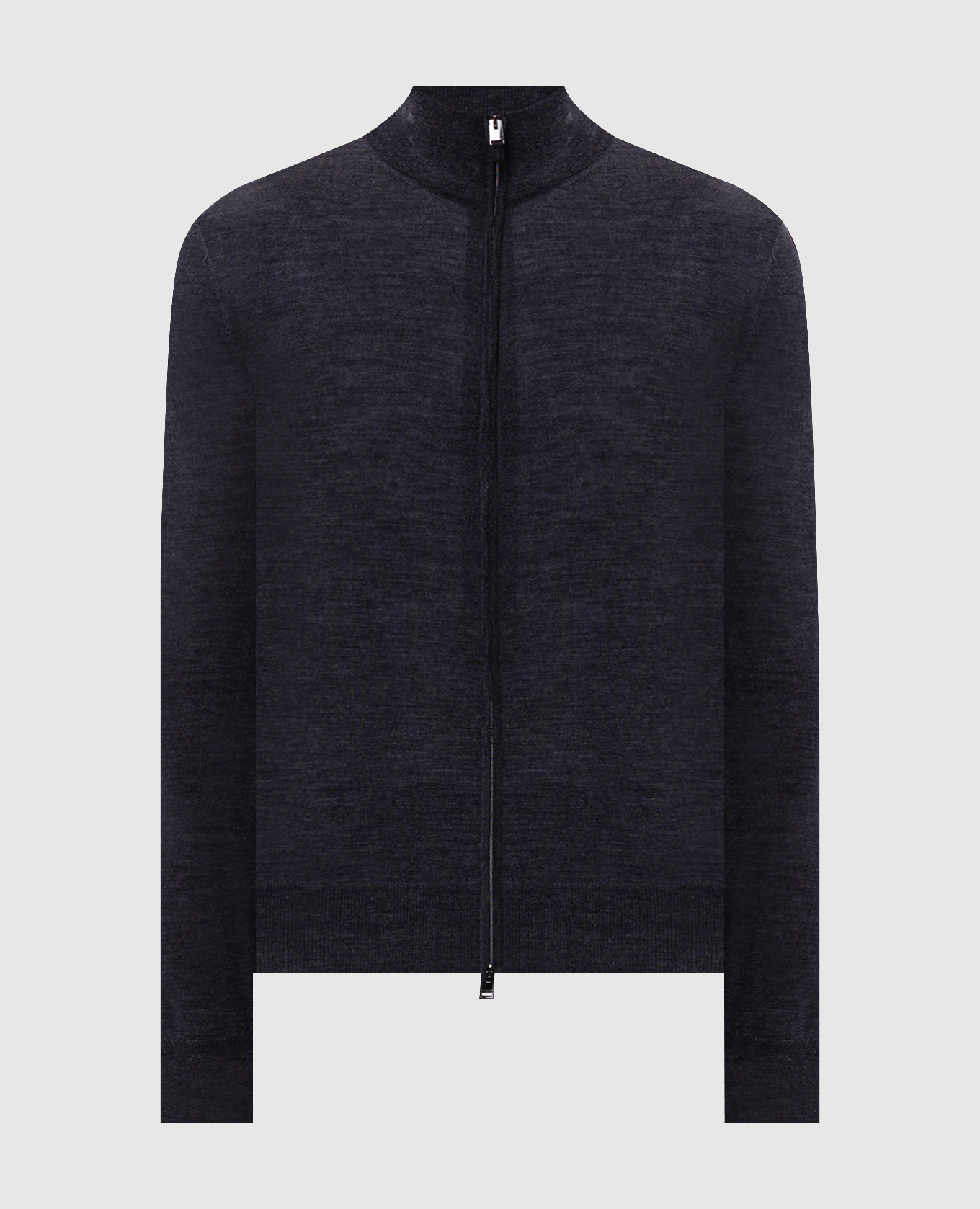 Dark gray wool cardigan
