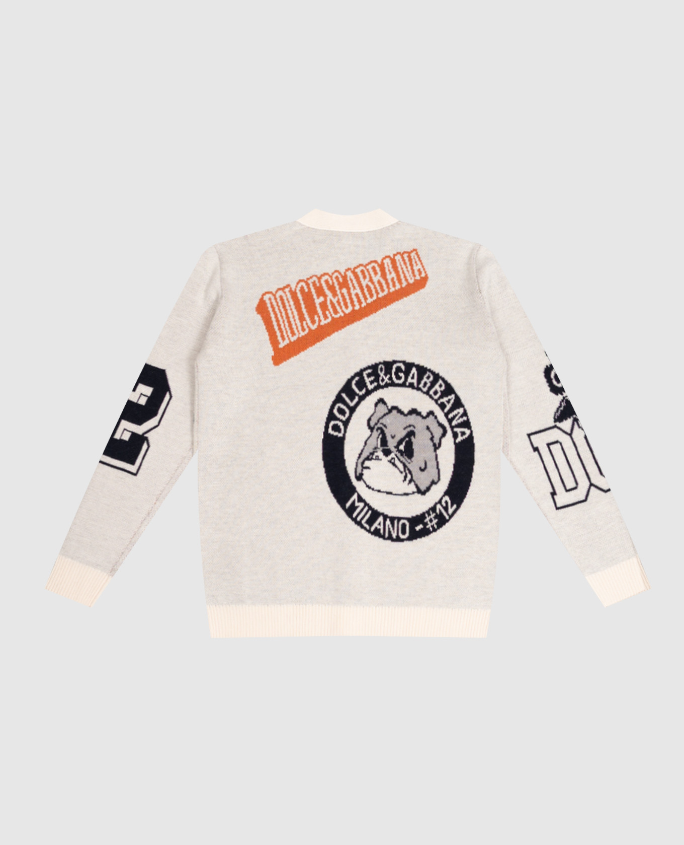 Children's beige wool cardigan Dolce&Gabbana 2