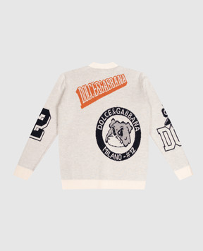 Dolce&Gabbana Children's beige wool cardigan L4KWE3JDVMF56