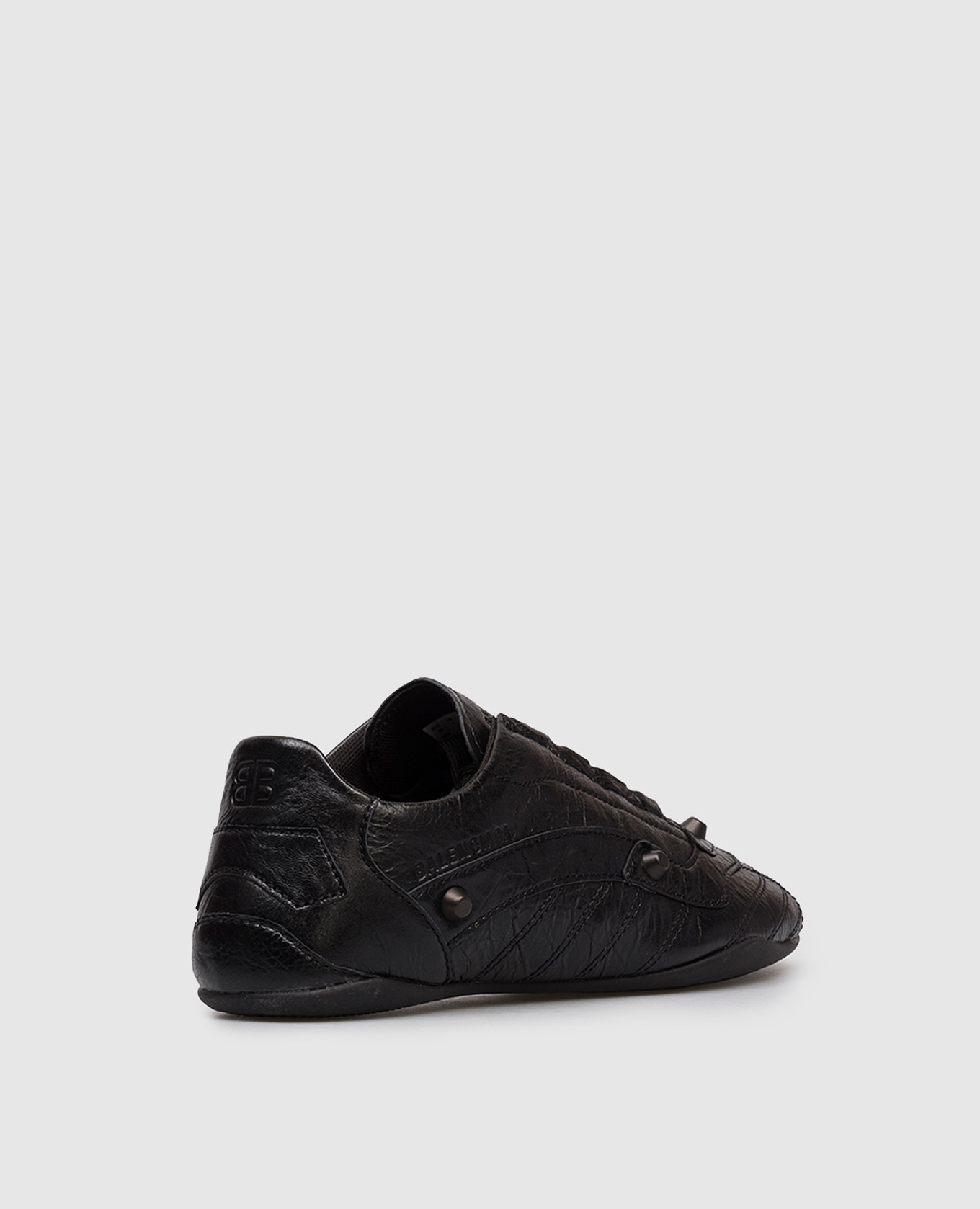 Black leather City sneakers Balenciaga 3