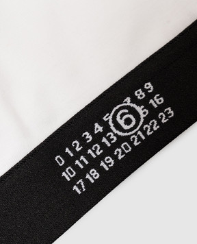 Maison Margiela MM6 White top with emblem pattern MKRG80060