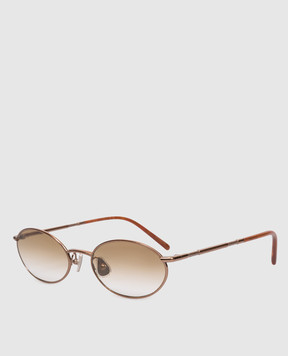 Brunello Cucinelli Timeless Reflections Gold Sunglasses MOCTRAMS02