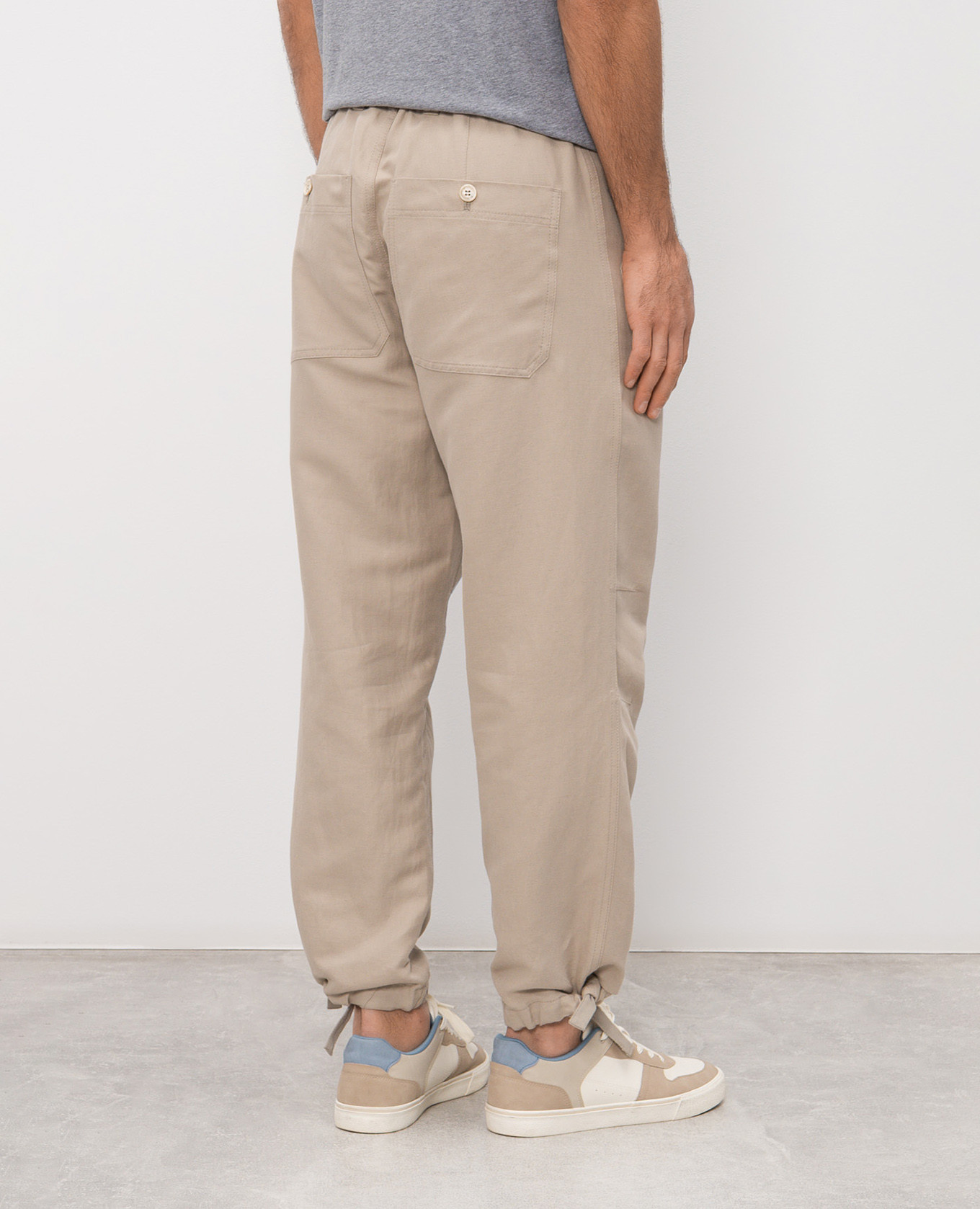 

Beige linen pants Brunello Cucinelli