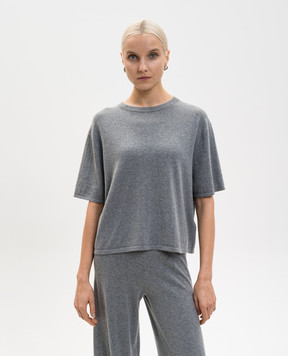 LISA YANG Rubie gray cashmere top 2025145