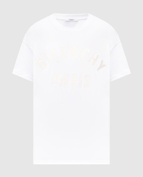 Givenchy White T-shirt with logo BM71NK3YRS