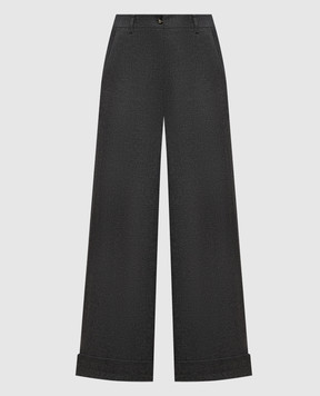 Solotre Gray pants with wool M1AC0133