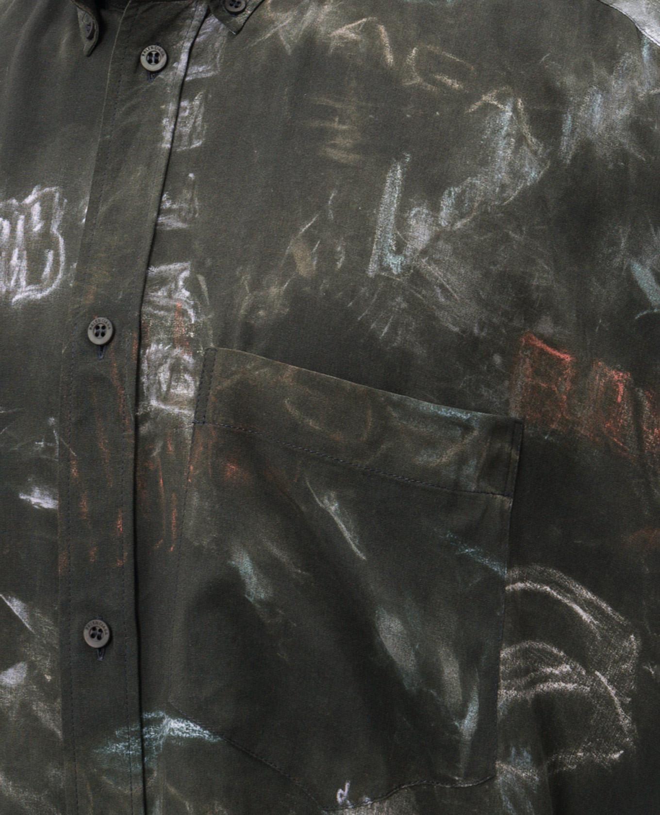 Black shirt with logo print Balenciaga 5