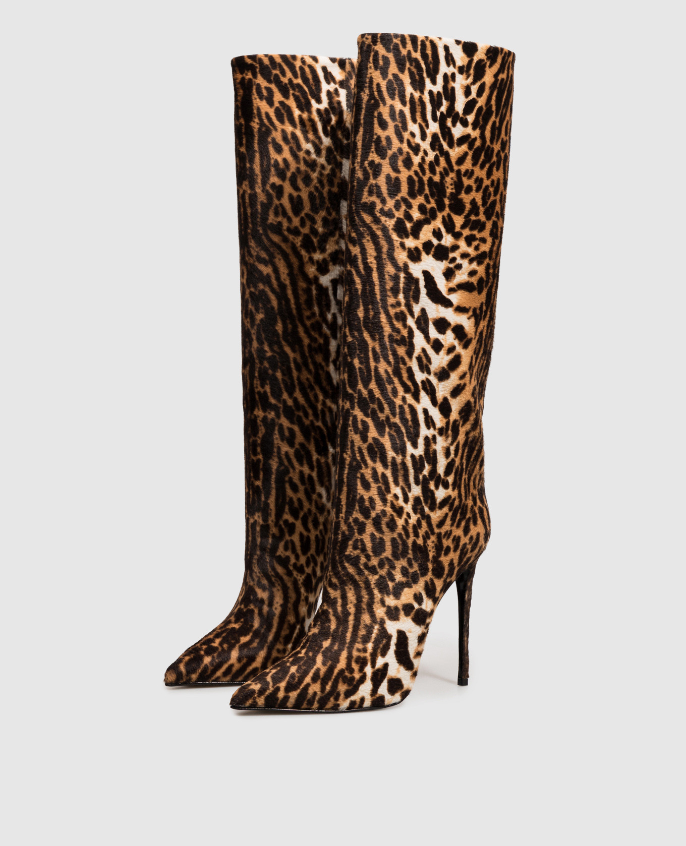 Brown Eva leather boots with print Le Silla 2