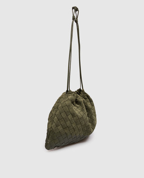 Bottega Veneta Green suede pouch bag 796728V6TW0