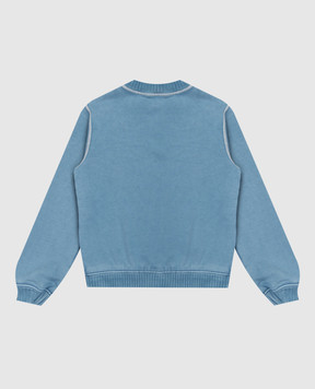 Dolce&Gabbana Children's blue sweatshirt with print L4JWNAG7PTL810