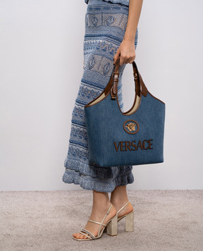 Versace Blue denim bag La Medusa 10222101A17151