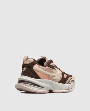 Palm Angels Palm Runner brown combination sneakers PAWIA004FB001