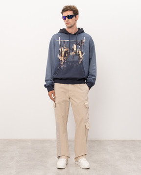 Off-White Narciso blue hoodie 44MBB12NF26F00A