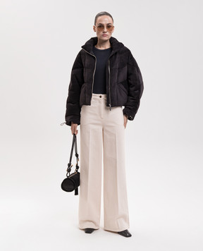 Be Florence Black corduroy down jacket BE263