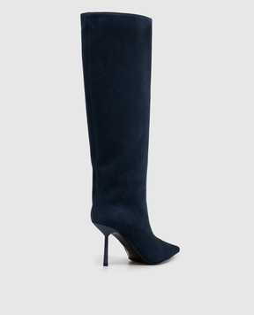 Le Silla Blue suede boots BELLA 4236C080BMPPVEP