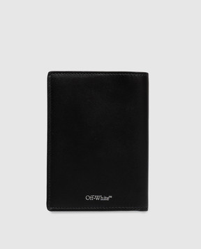Off-White Black leather passport cover OWWNC07F26LT01