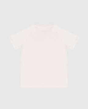 Balmain Children's gray T-shirt with logo print BZ8H31Z36721214