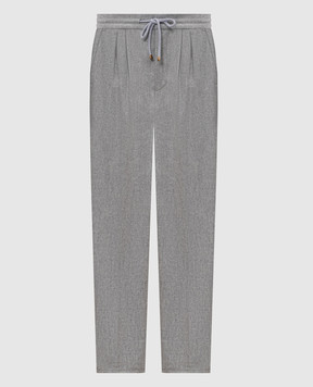 Brunello Cucinelli Gray wool pants M038PE1710