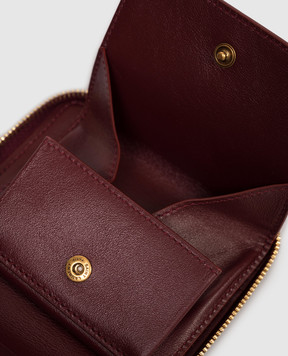 Saint Laurent Burgundy patent leather wallet 862522AAGGC