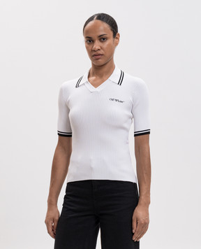 Off-White White top with logo embroidery 2FA00665T