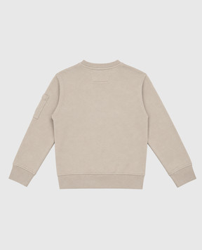 C.P. Company Children's gray sweatshirt with logo patch COF00XLCA761014