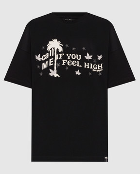 Palm Angels Black Feel High T-shirt PAMAA005JR001