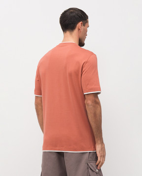 Brunello Cucinelli Orange cotton T-shirt M0B137427