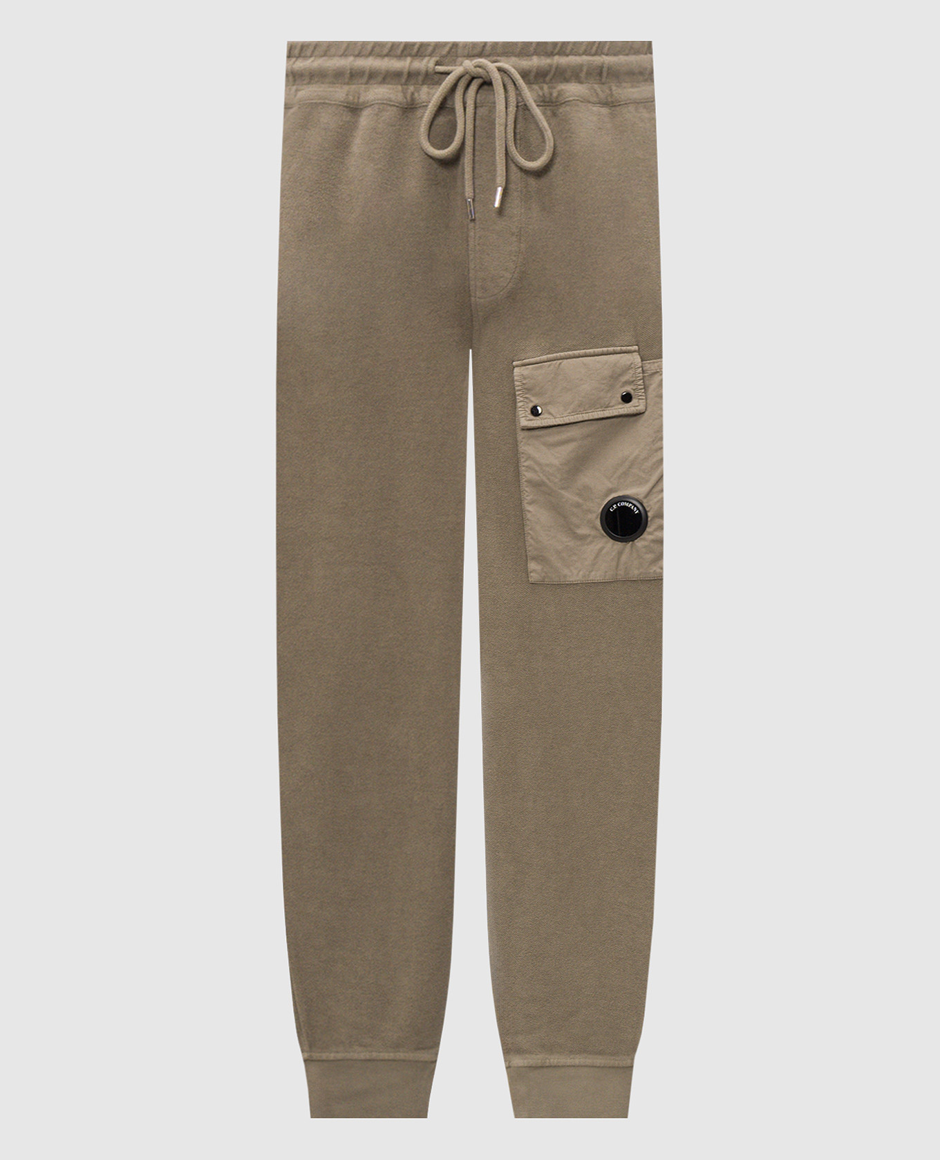 Khaki cargo joggers
