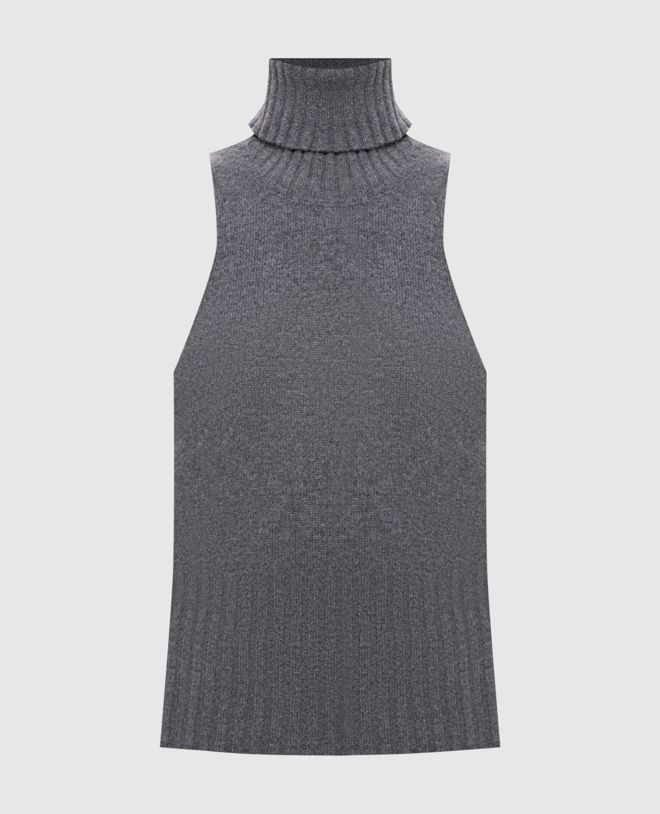 Gray wool top
