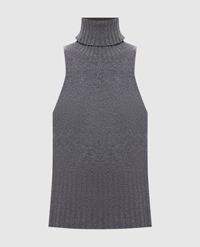 Solotre Gray wool top M3AC0002