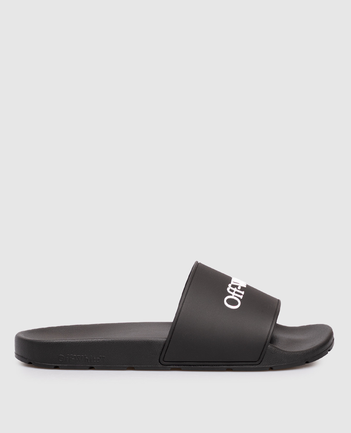 

Black Bookish Sliders Off-White