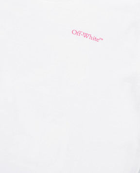 Off-White Children's white T-shirt with logo print 44GAA001S26J005