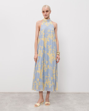 Max & Co Blue dress with pleating MCOGALLO