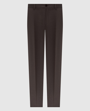 Stefano Ricci Brown wool pants M1T80A0000W610