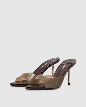 Le Silla Bella brown mules 6626F080BXPPLYE