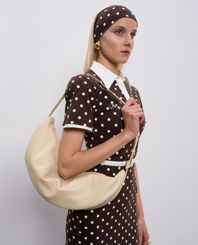 Marsell Volta Sand Beige Leather Hobo Bag MB0479P050