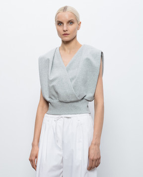 3.1 Phillip Lim Grey melange top S26110382TFT