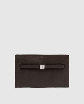 Toteme Brown leather crossbody bag 261WAM0052LE0025