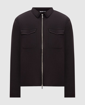 Marco Pescarolo Dark gray cashmere shirt URUS5443