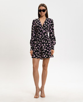 Twinset Black dress with floral print 261TP210B