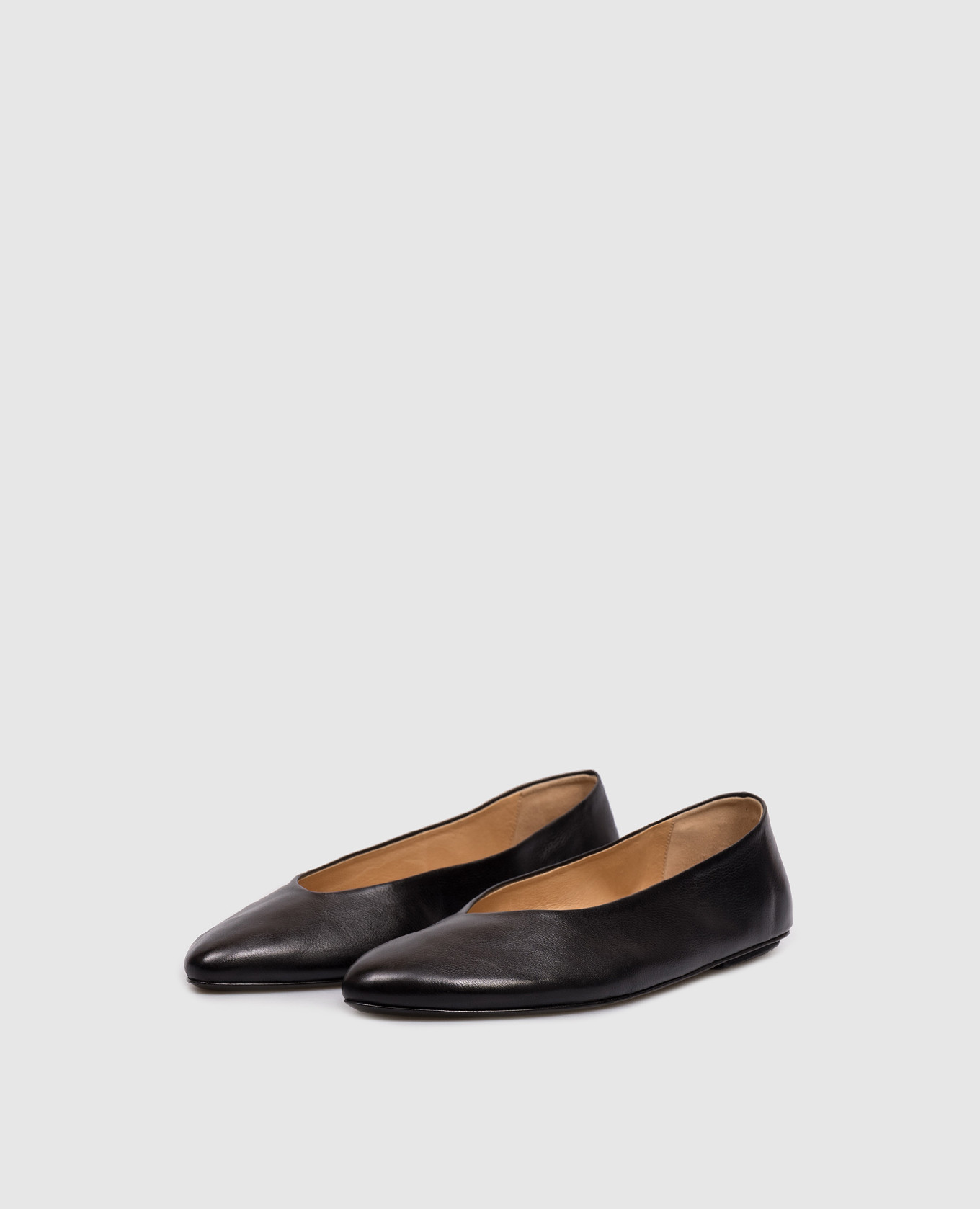 

Black leather ballet flats Frondina Marsell