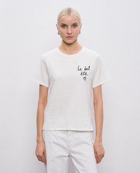 Max Mara Weekend White BORA T-shirt with embroidery WKDBORA