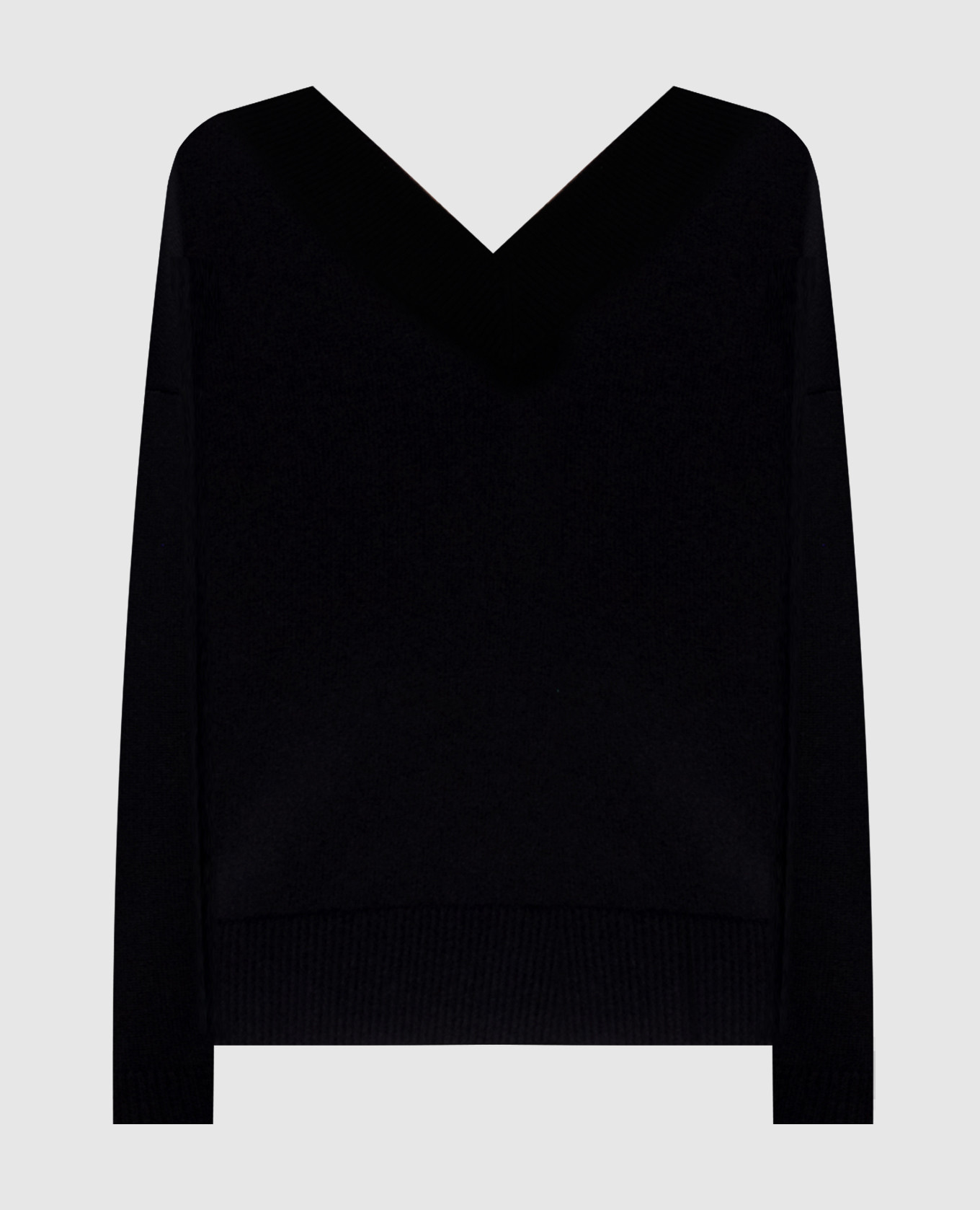 Black cashmere pullover