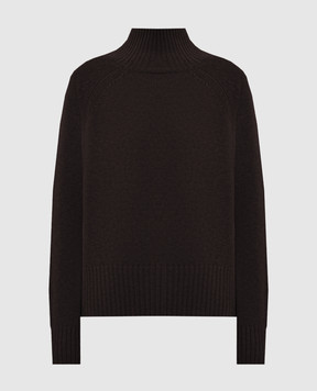 Allude Brown wool and cashmere sweater 26517104